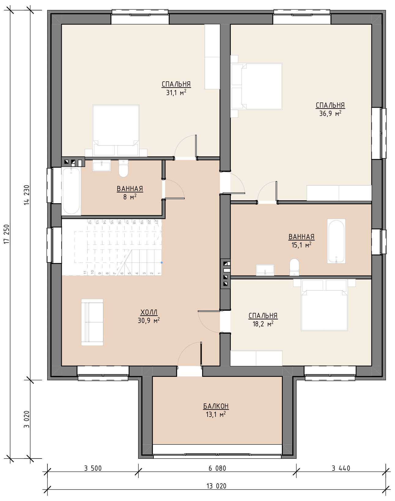 План 1 этажа