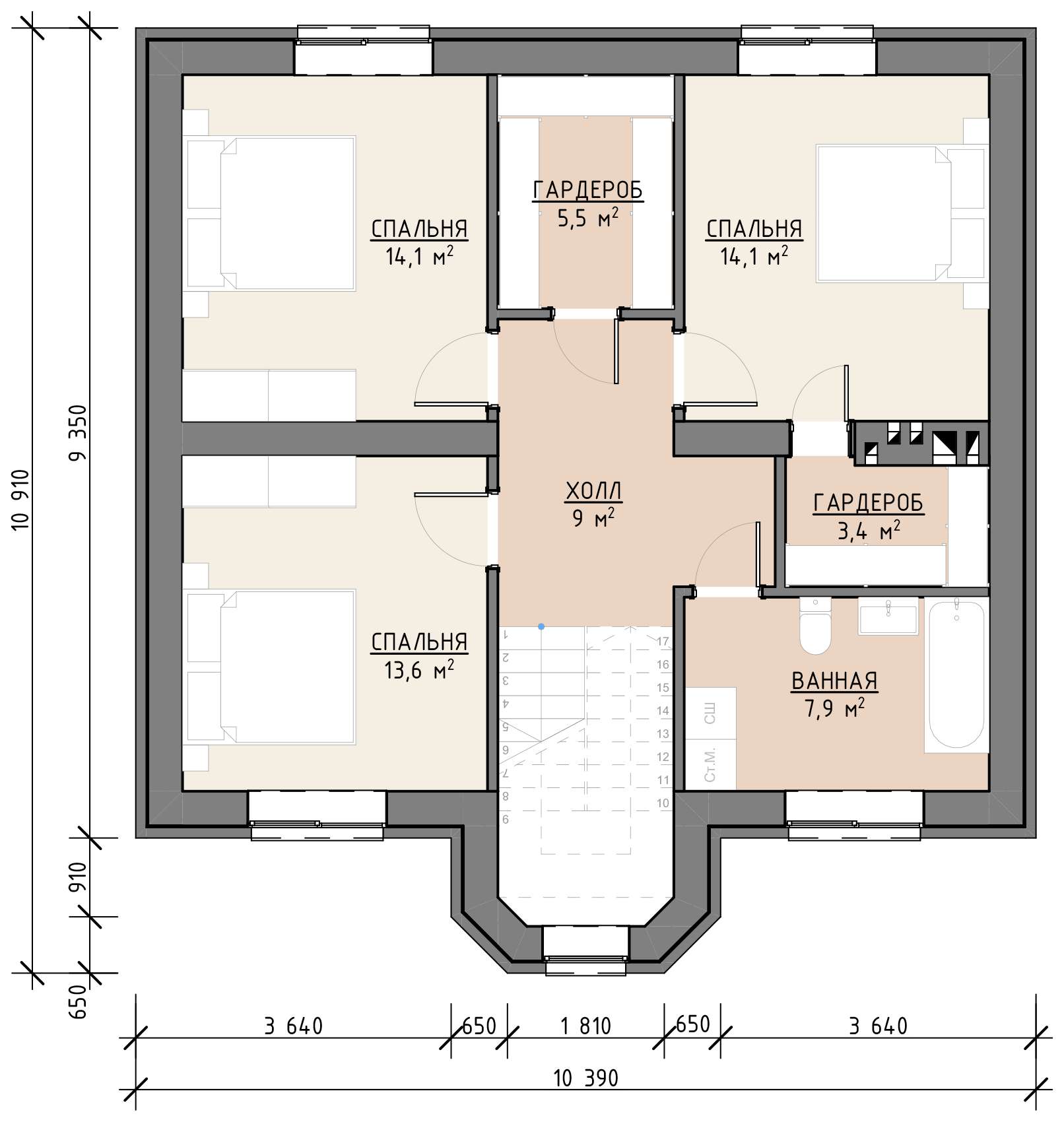 План 1 этажа