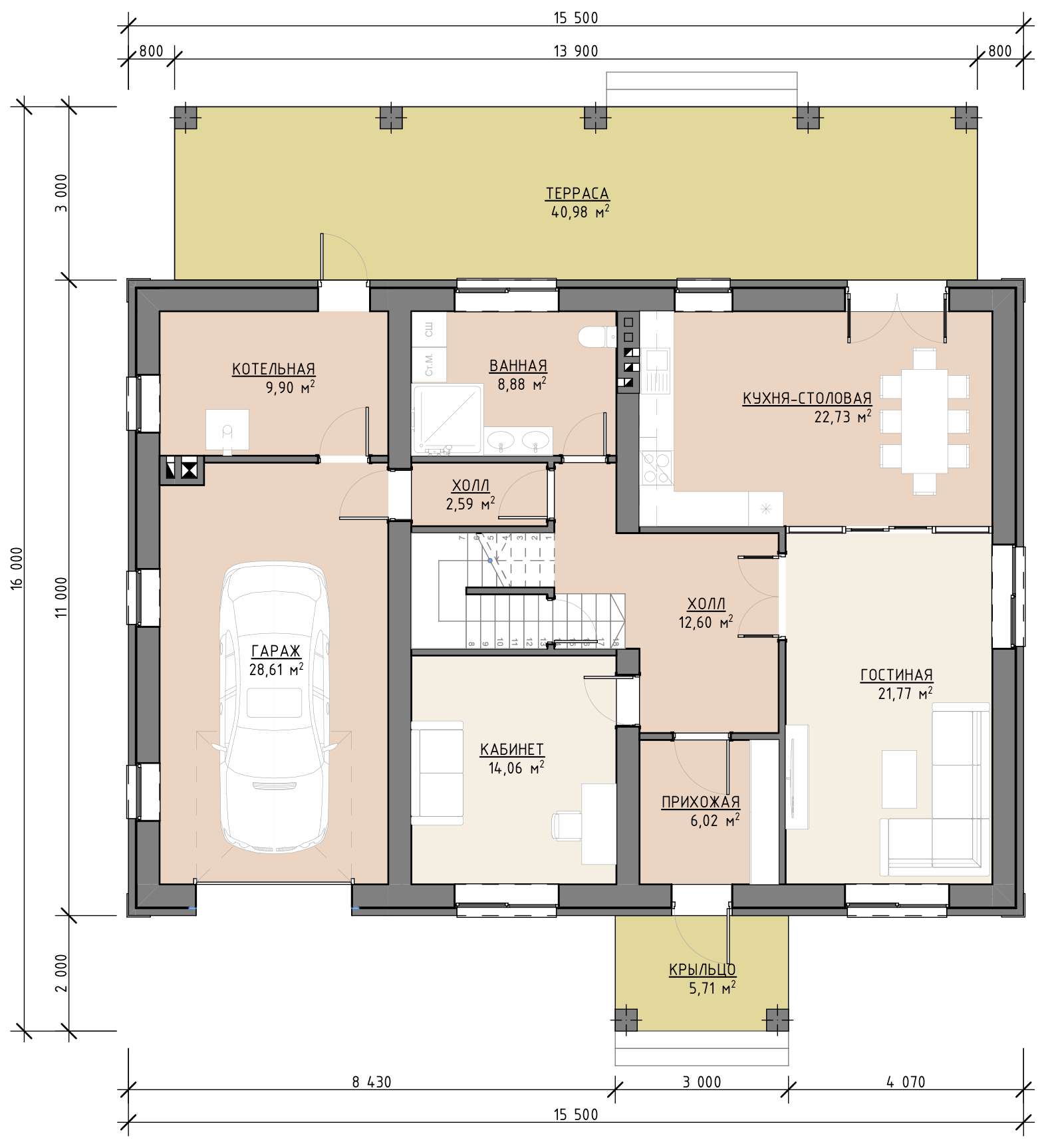 План 1 этажа