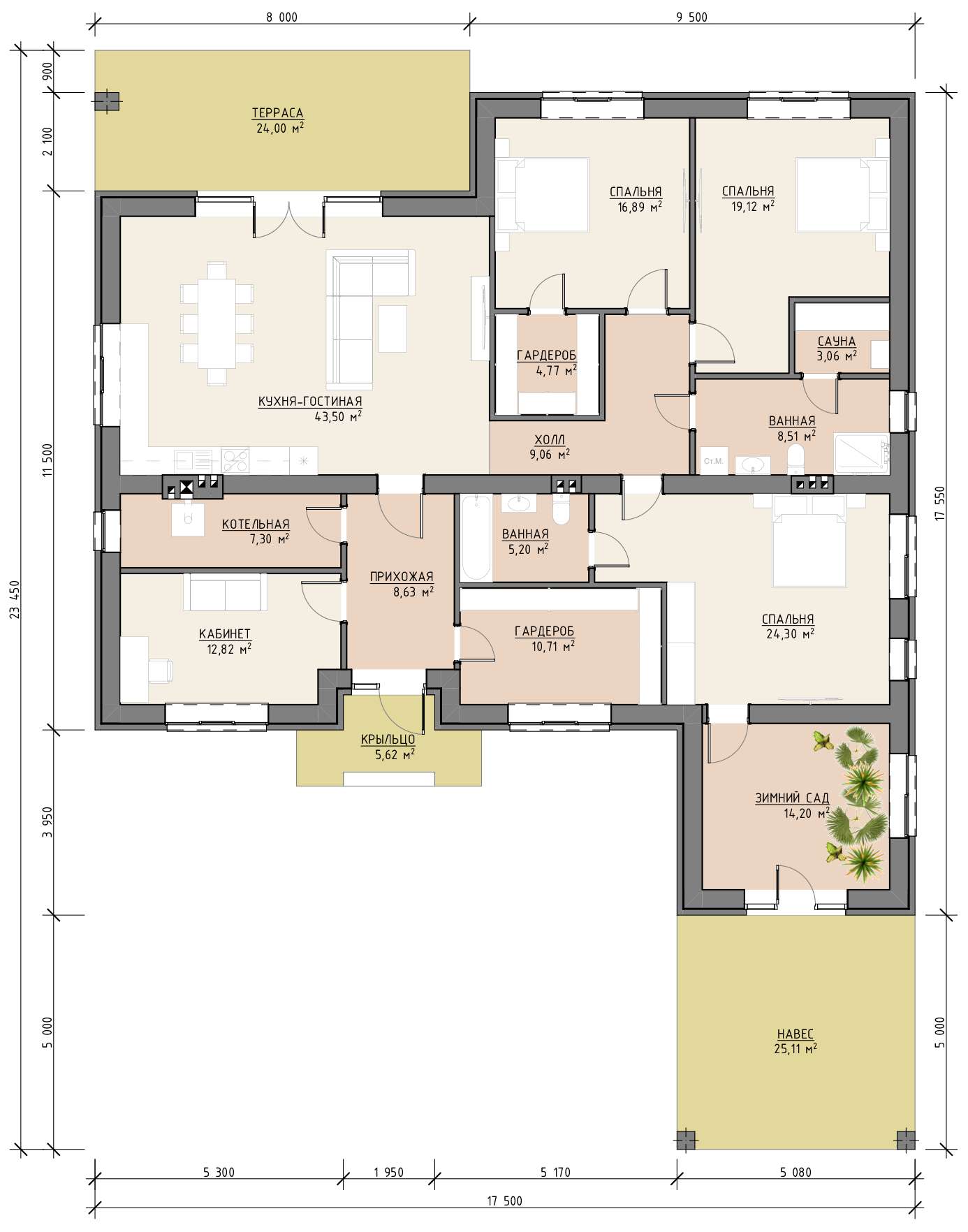 План 1 этажа