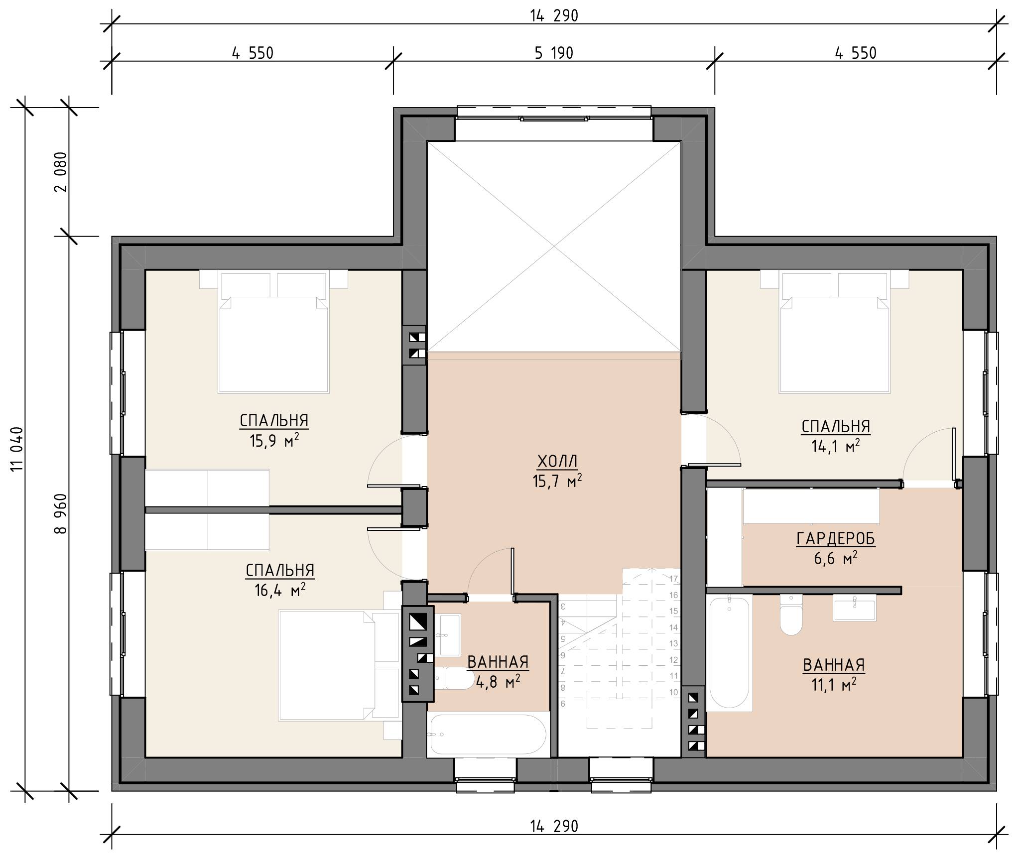 План 1 этажа