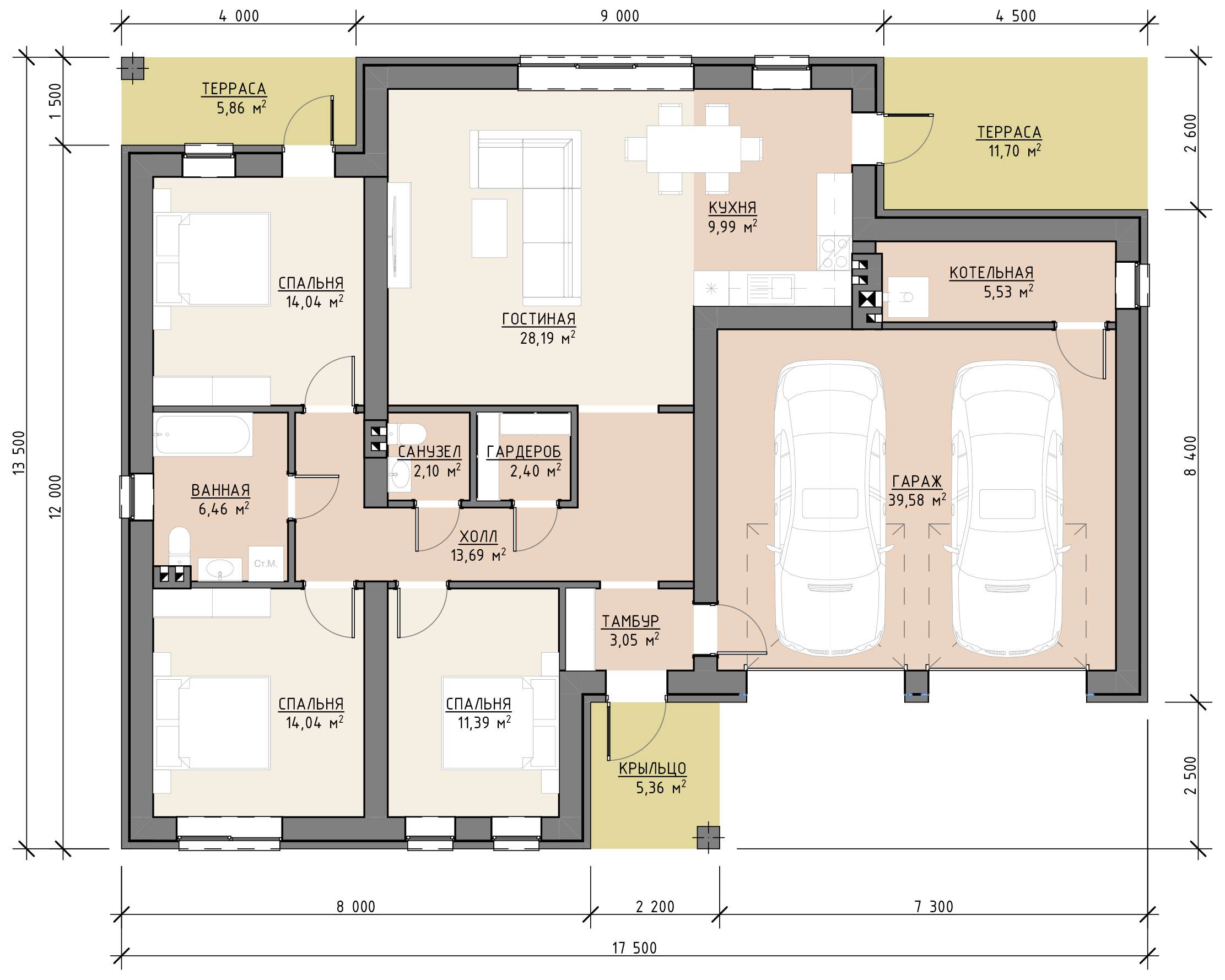 План 1 этажа