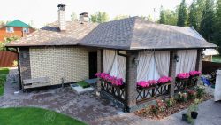 Одноэтажная баня из газобетонных блоков площадью 85 м2 — Фото №4