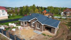 Одноэтажный дом из газобетонных  блоков площадью 170 м2 — Фото №3