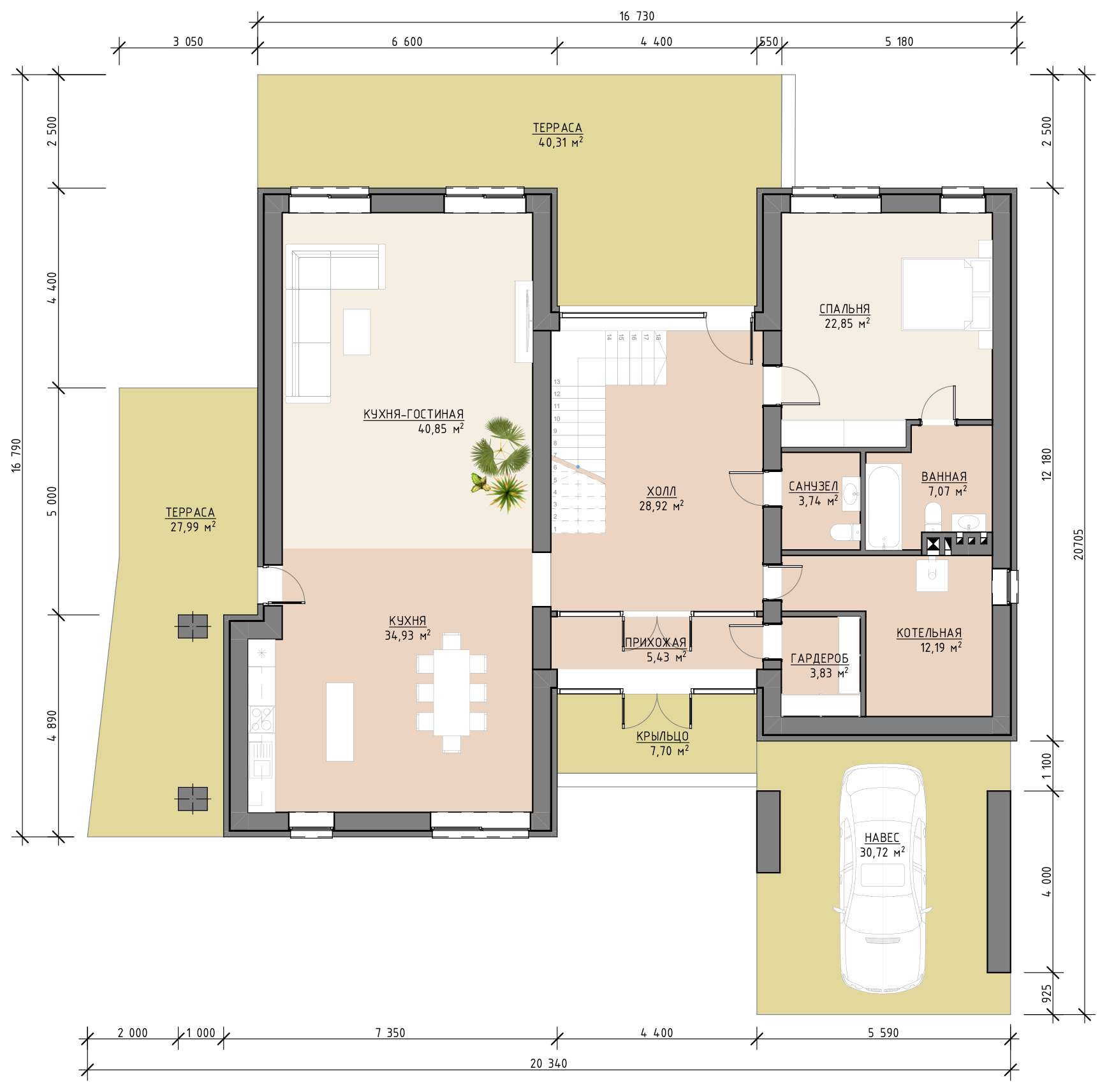 План 1 этажа