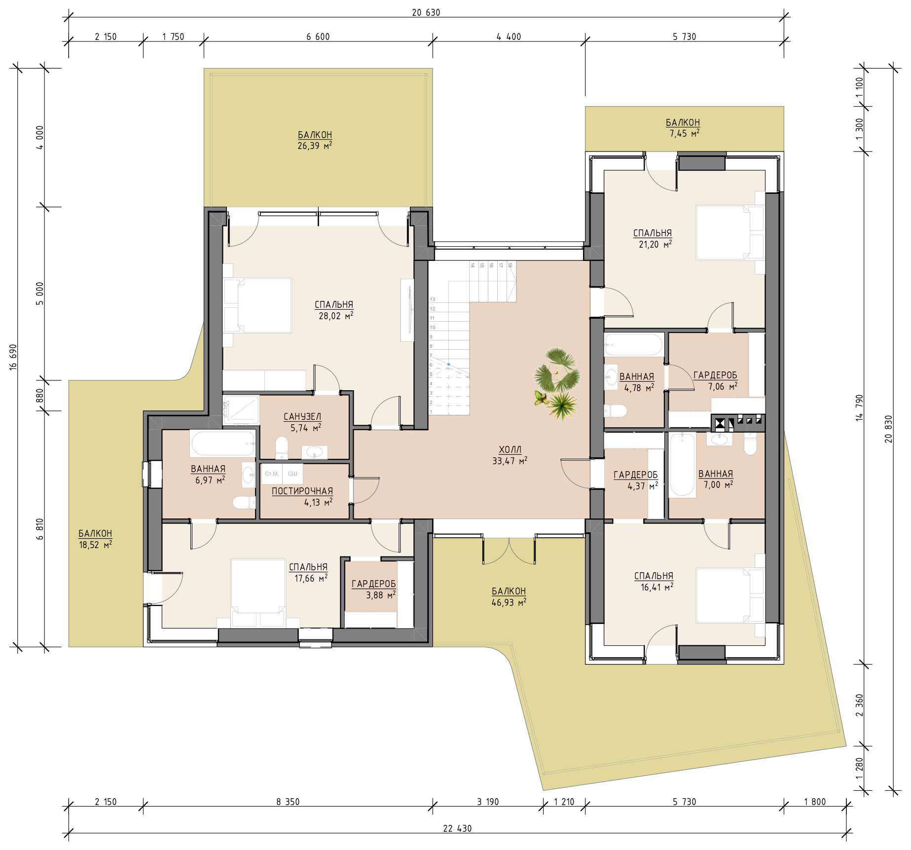 План 1 этажа