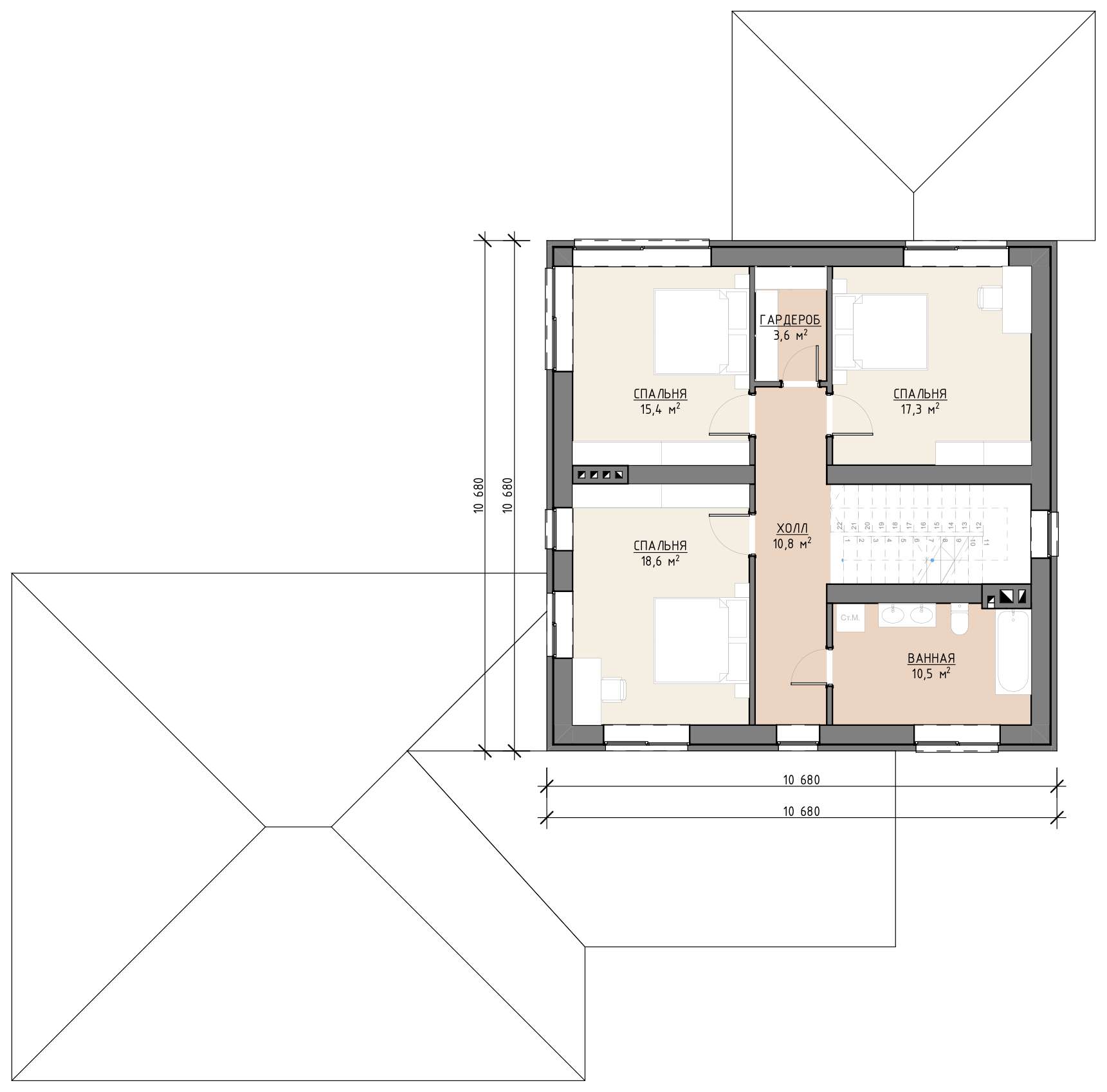 План 1 этажа