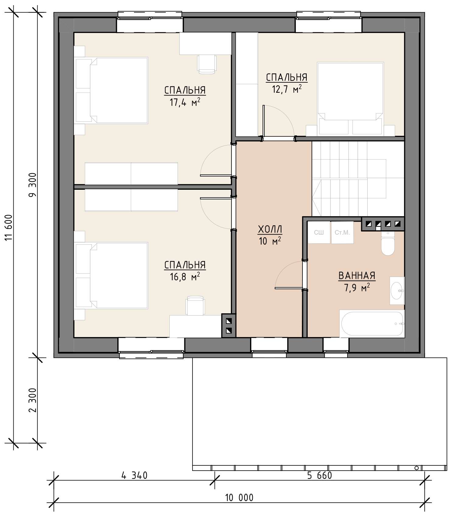 План 1 этажа