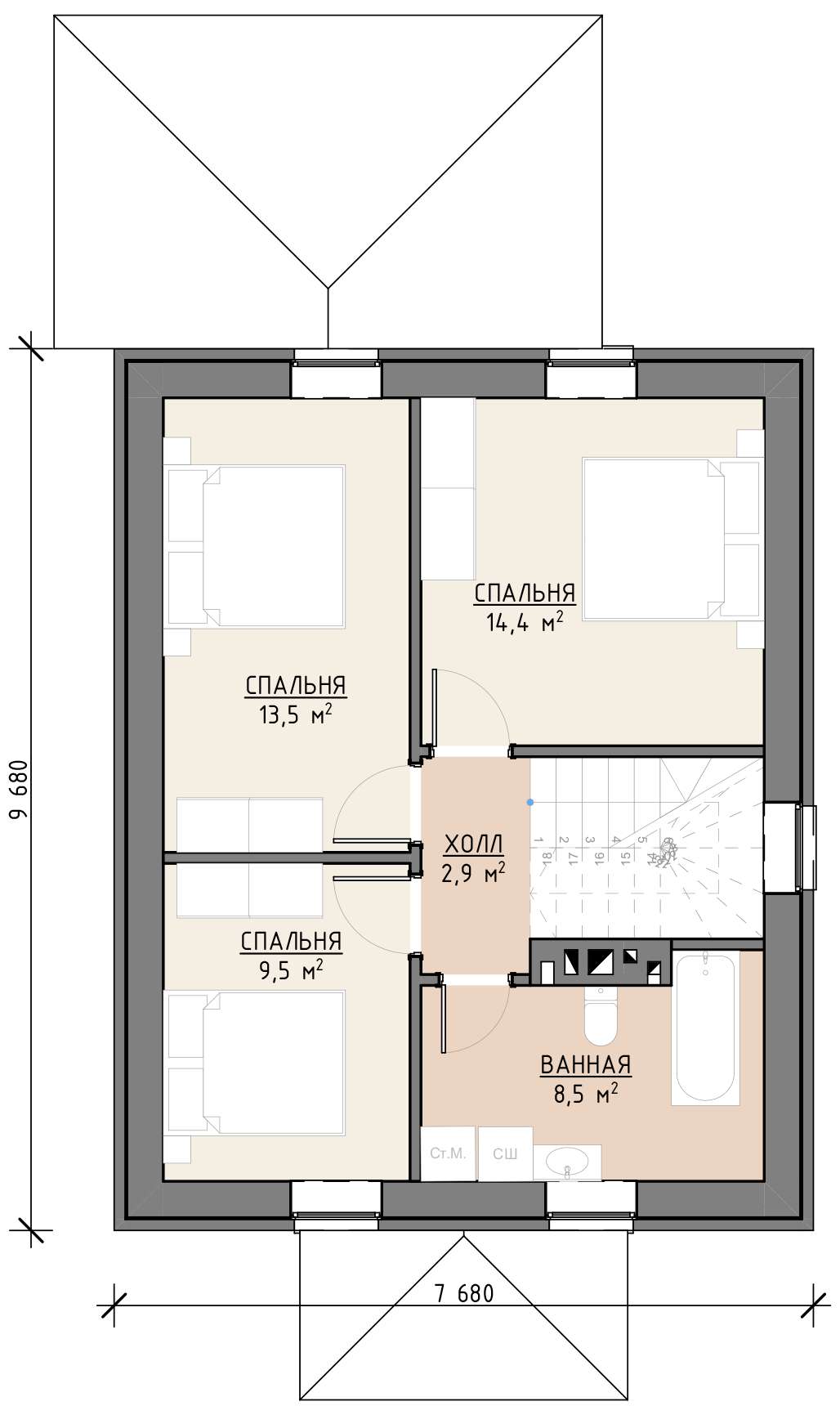 План 1 этажа