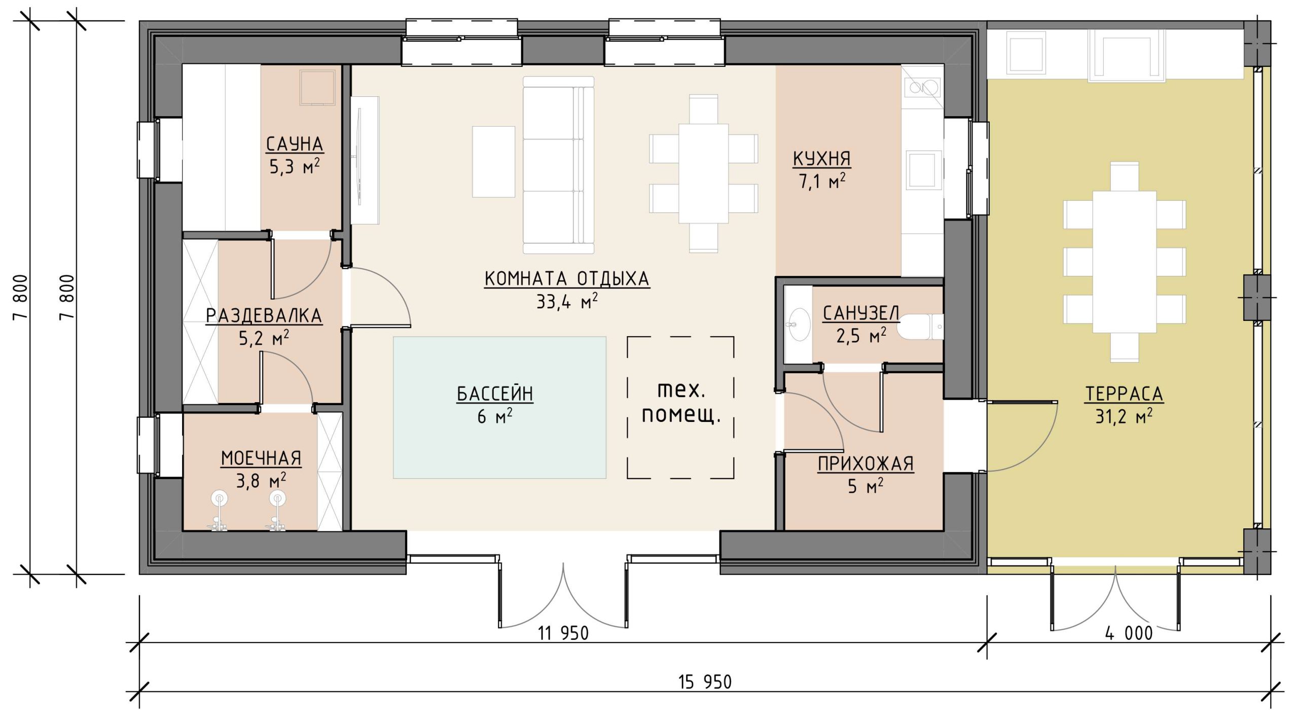 План 1 этажа