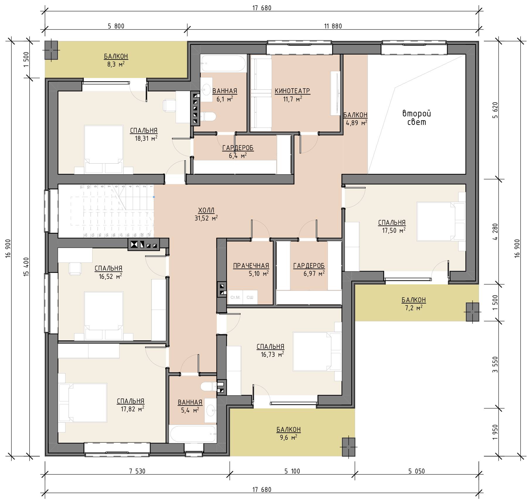 План 1 этажа