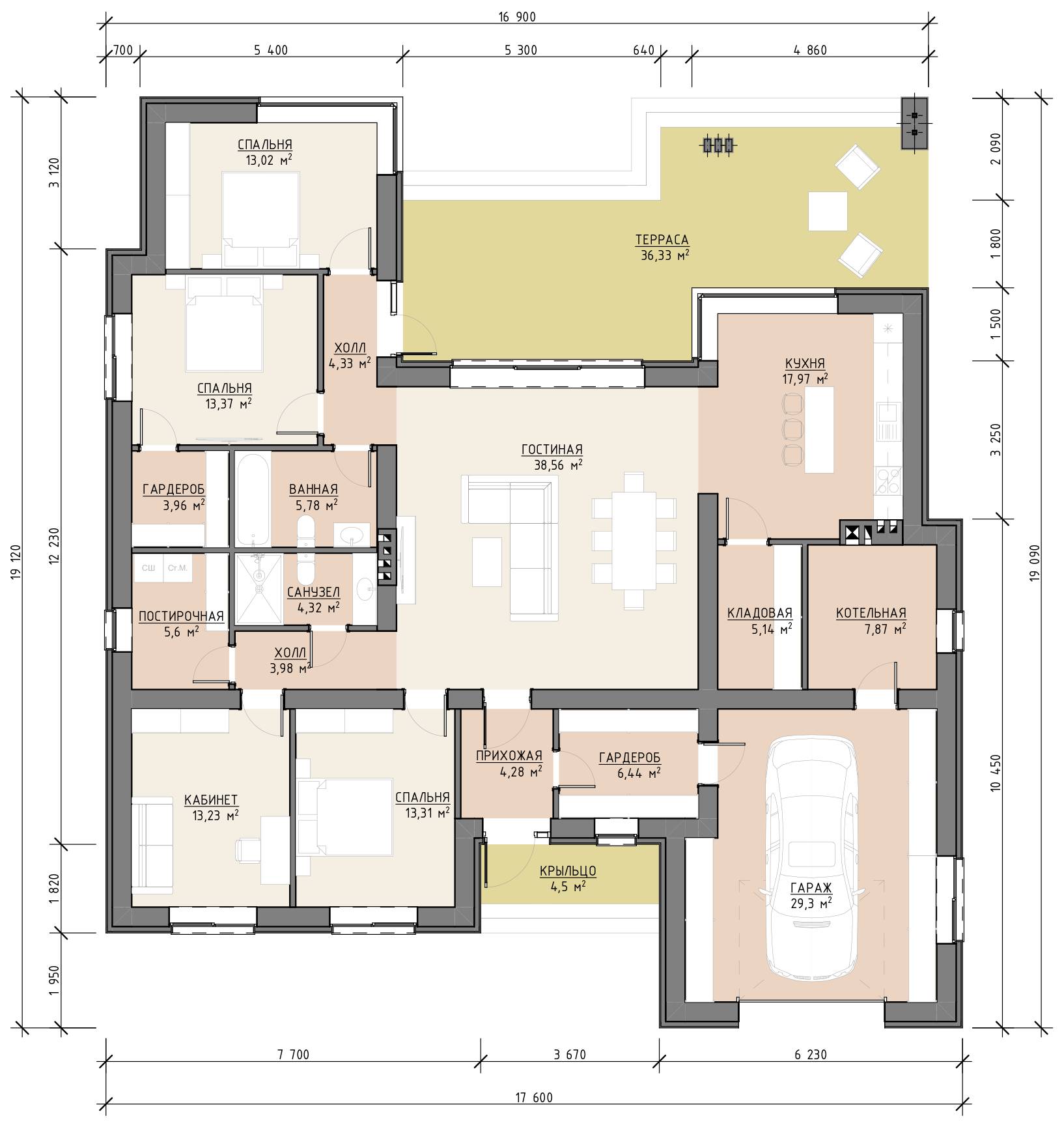 План 1 этажа