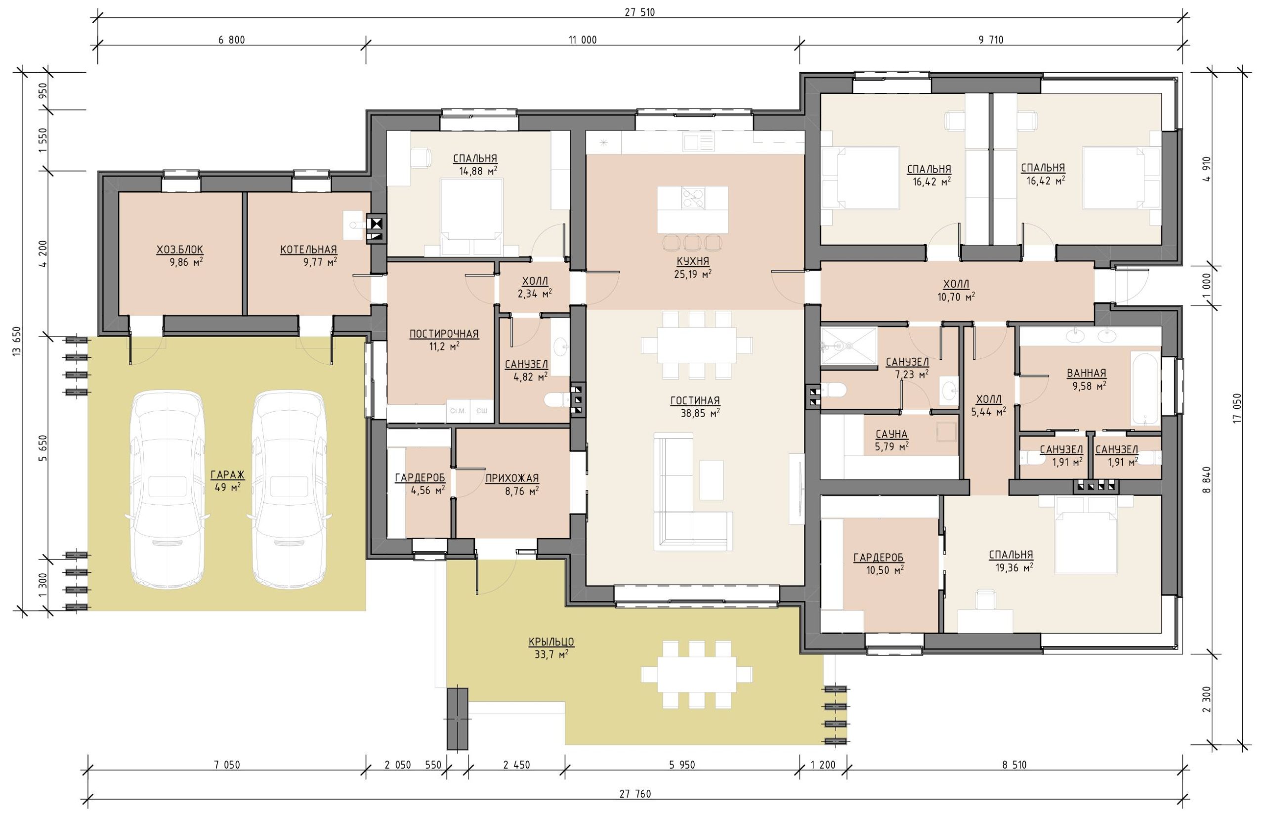 План 1 этажа