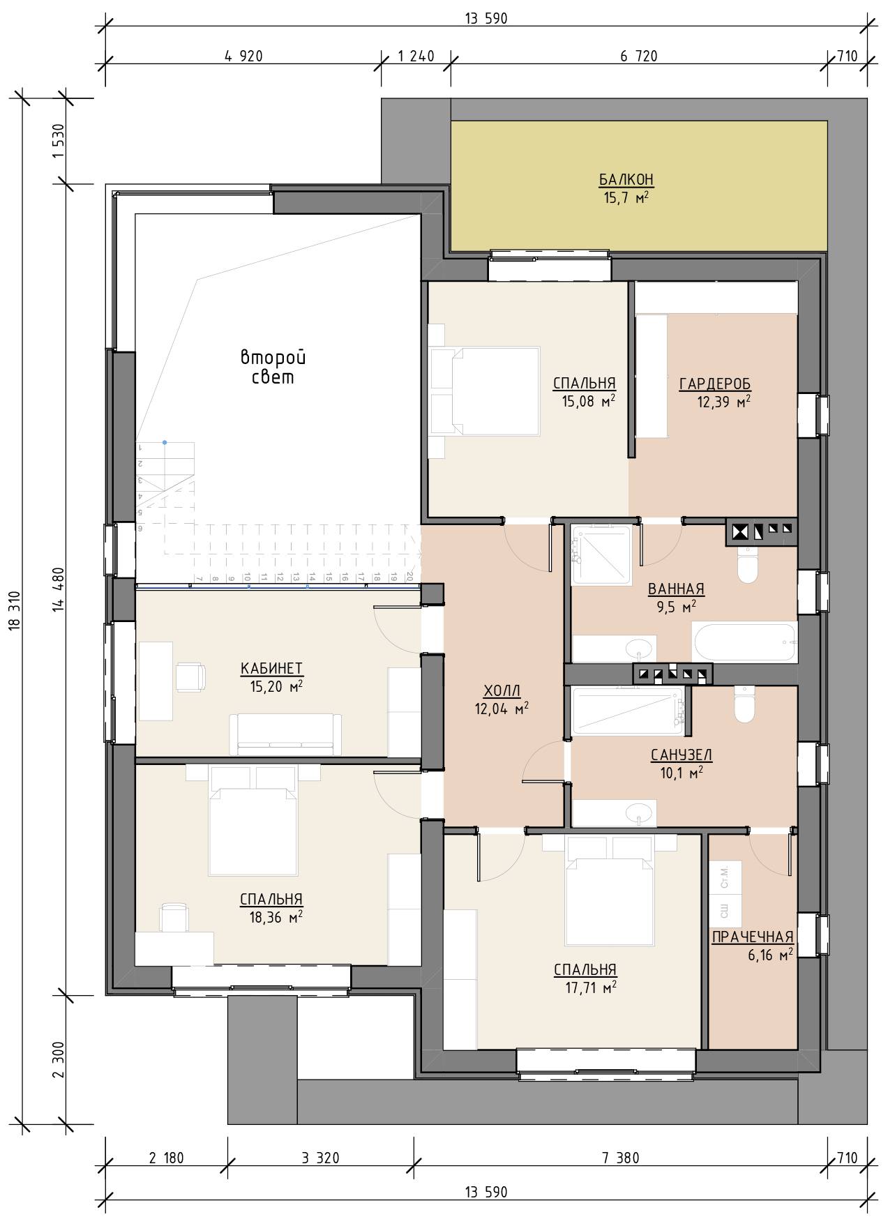 План 1 этажа