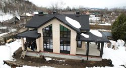 Двухэтажный дом из газобетонного блока площадью 198 м2 — Фото №2