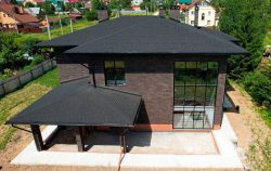 Двухэтажный дом из газобетонного блока площадью 365 м2 — Фото №1